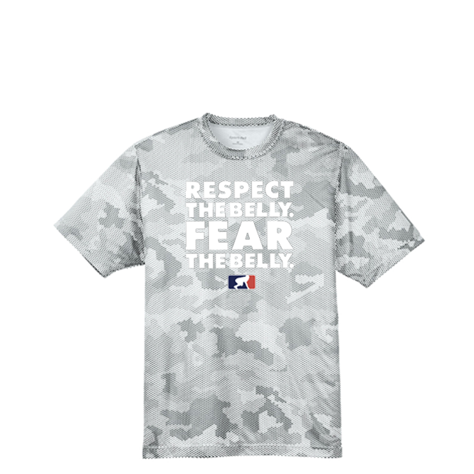 RESPECT THE BELLY - Hex Camo Performance Tee