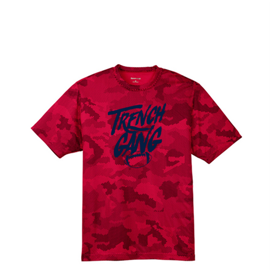 TRENCH GANG (Navy) - Hex Camo Performance Tee