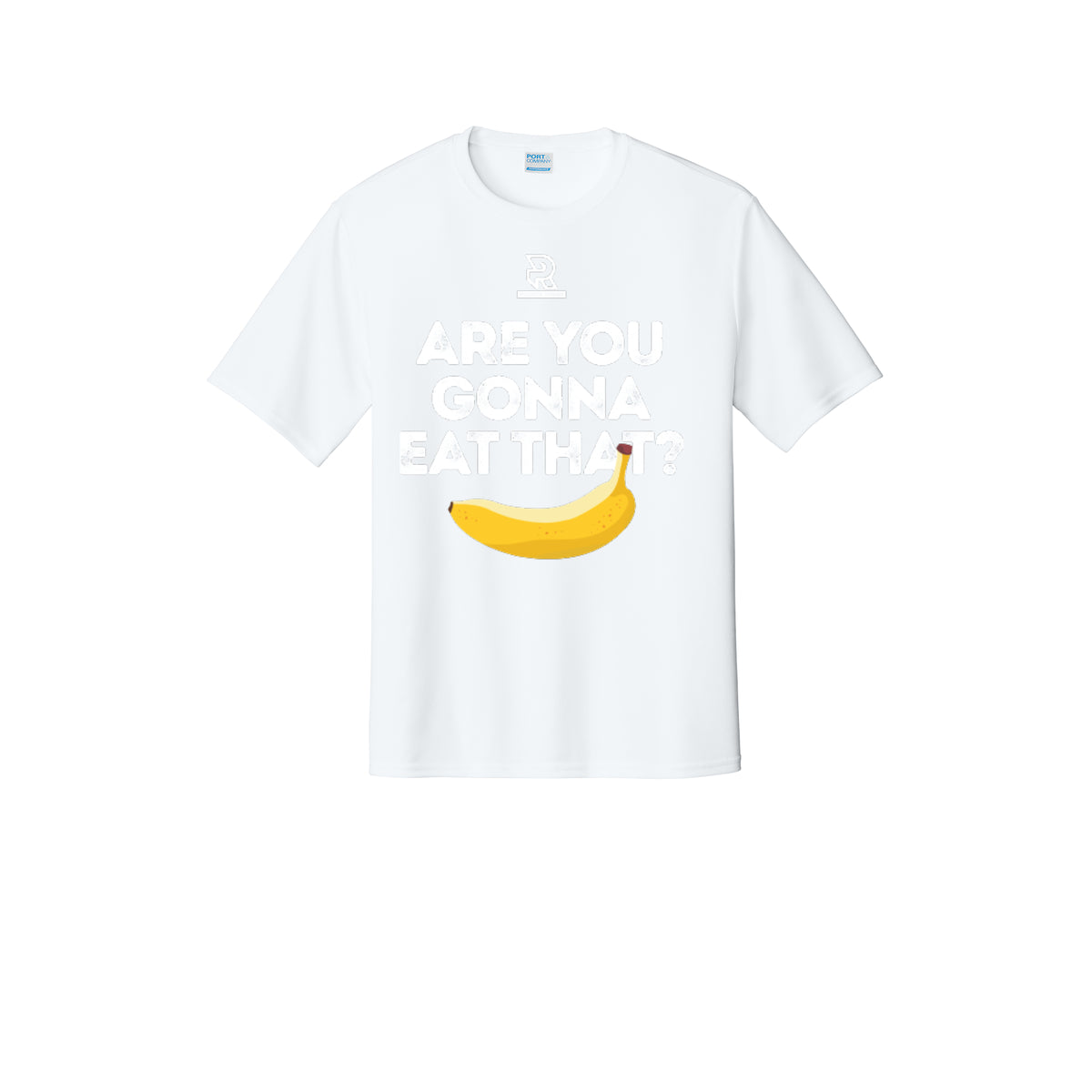 ARE YOU GONNA EAT THAT? (White) - Short Sleeve Performance Tee