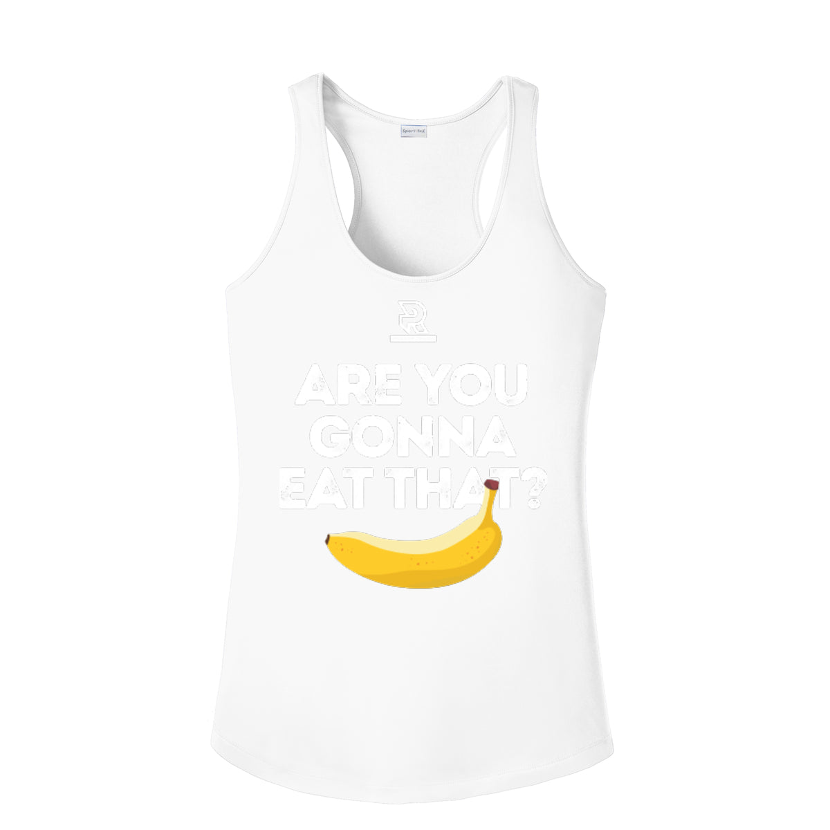 ARE YOU GONNA EAT THAT? (Black) - Womens Competitor Racerback Tank