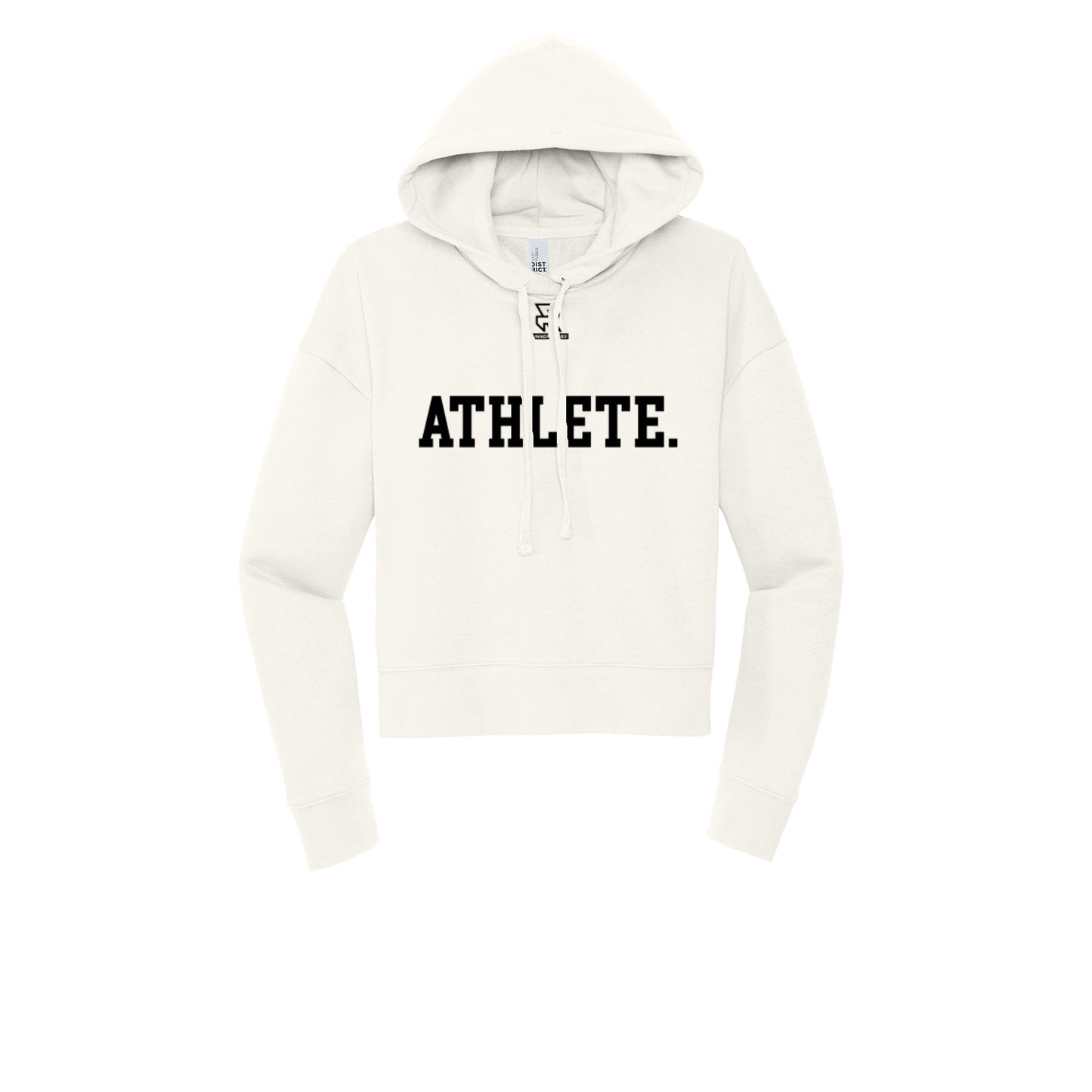 ATHLETE (Black) - Womens Fleece Hoodie