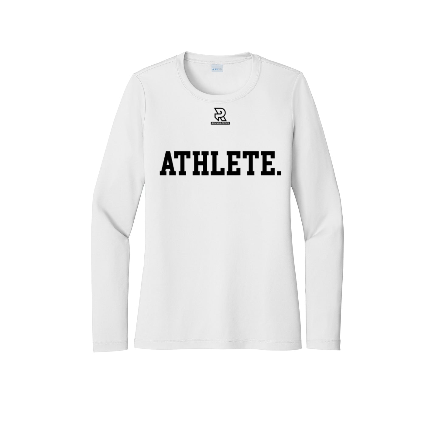 ATHLETE (Black) - Womens Pro Long Sleeve Performance Tee