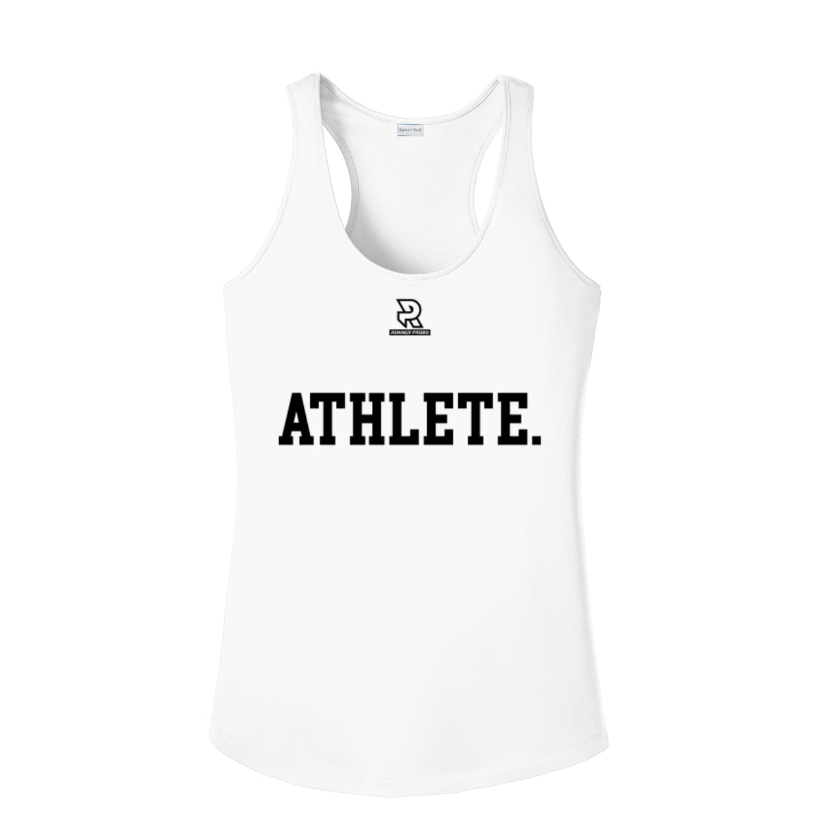ATHLETE (Black) - Womens Competitor Racerback Tank