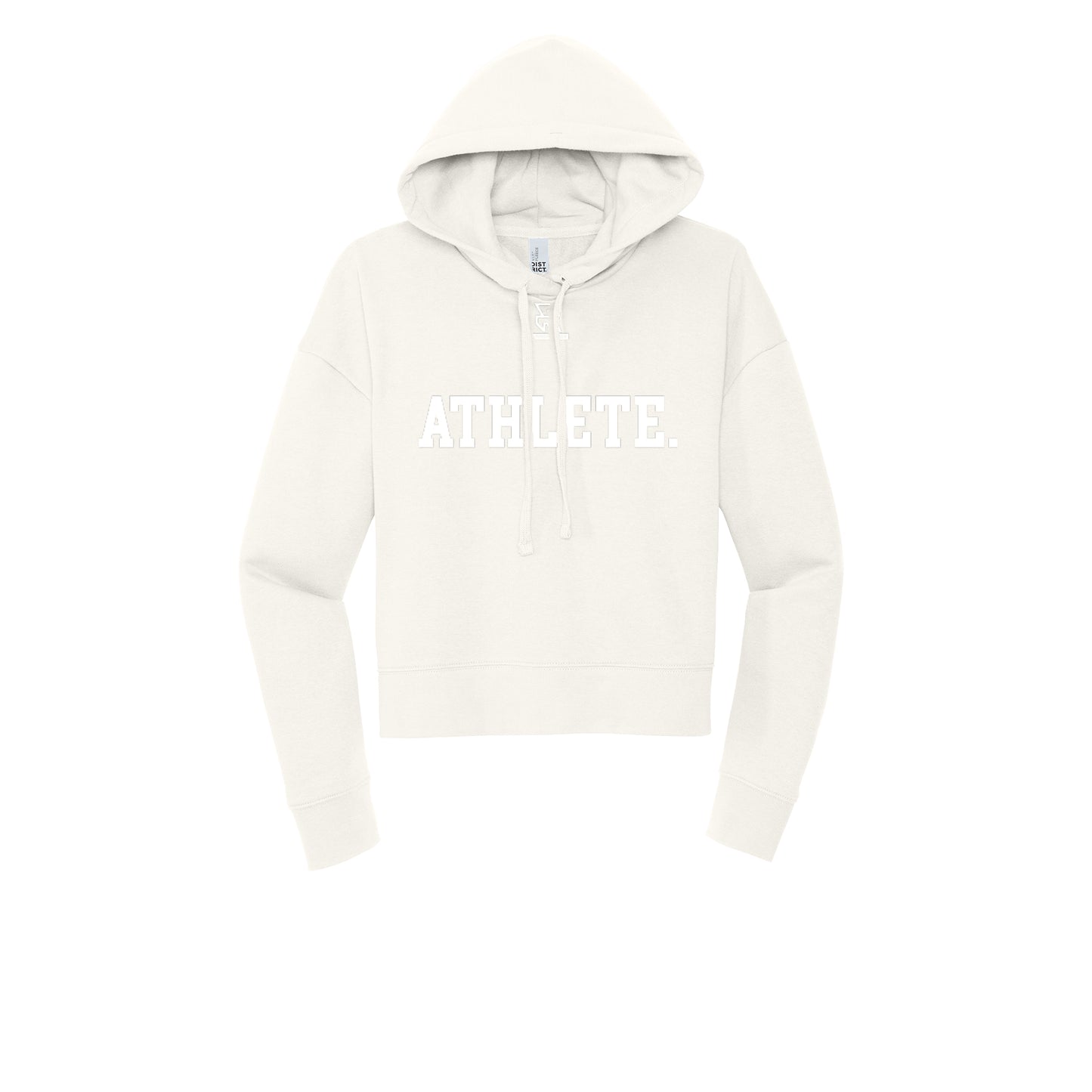 ATHLETE (White) - Womens Fleece Hoodie