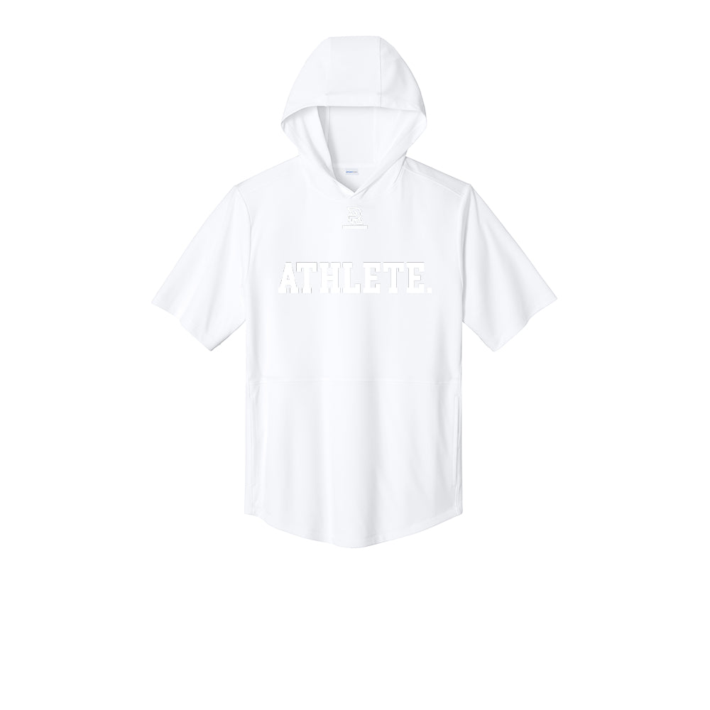 ATHLETE (Black) - Short Sleeve Performance Hoodie