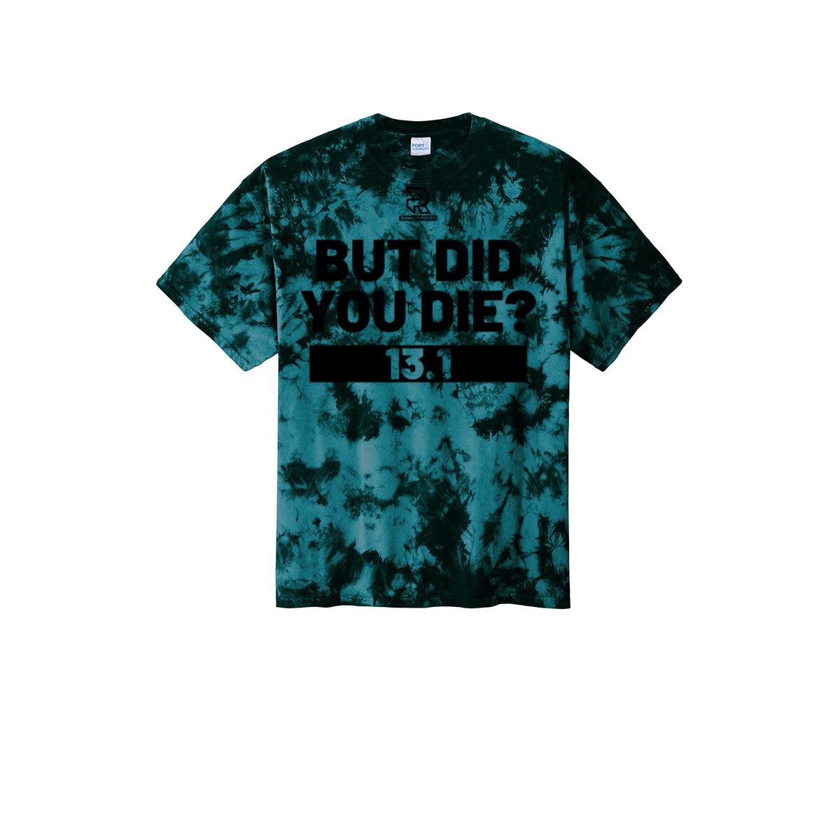 BUT DID YOU DIE? 13.1 (Black) - Short Sleeve Tie Dye Cotton Tee