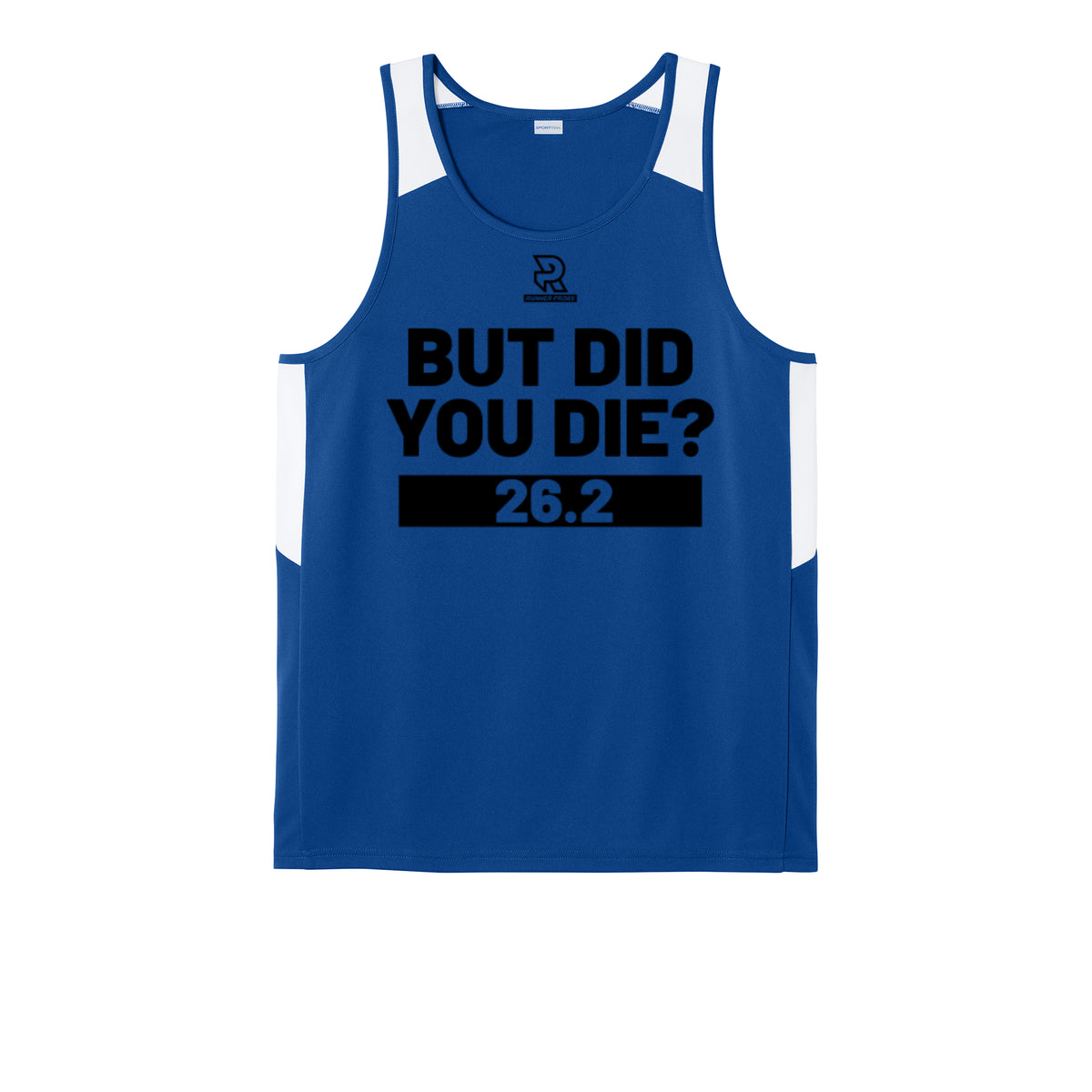 BUT DID YOU DIE? 26.2 (Black) - Mens Club Track Tank