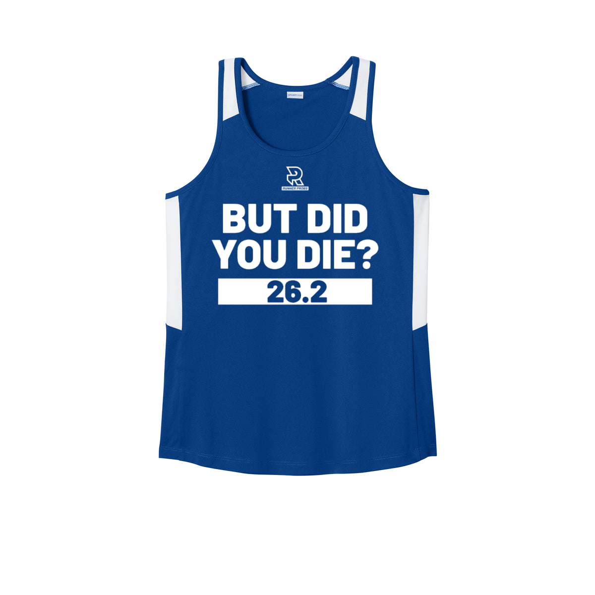 BUT DID YOU DIE? 26.2 (Black) - Womens Club Track Tank