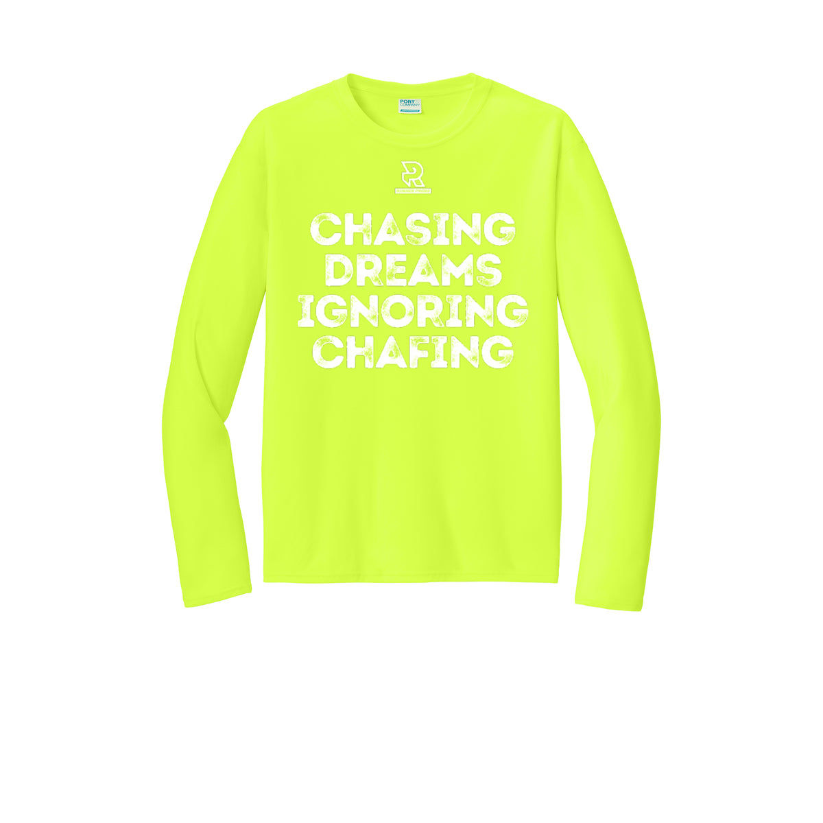 CHASING DREAMS (White) - Long Sleeve Performance Tee
