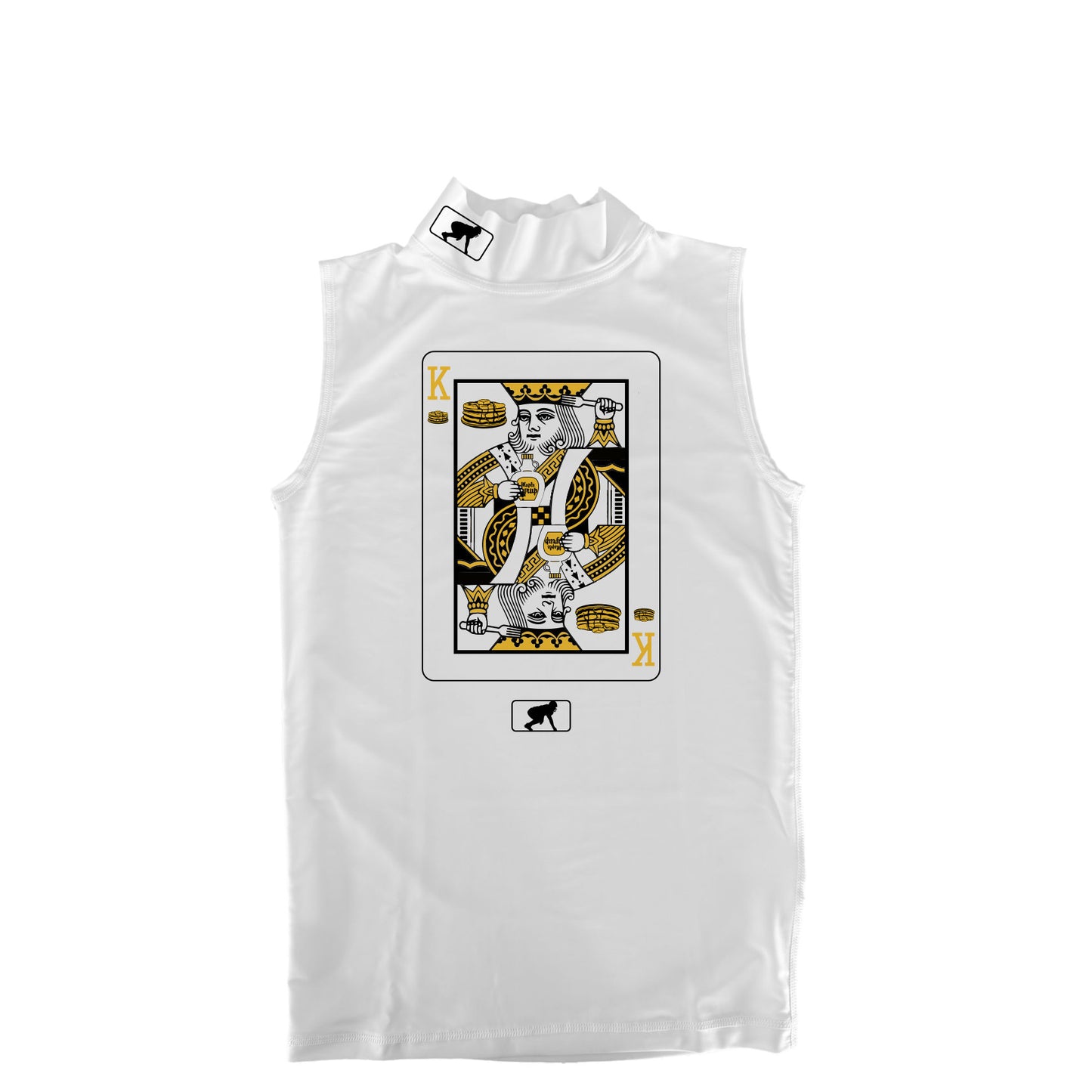 KING OF PANCAKES - Mock Neck Sleeveless Compression Top