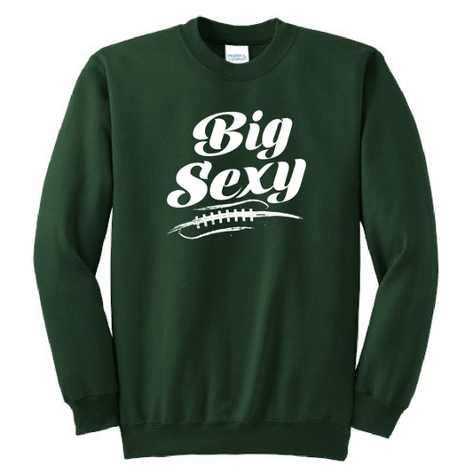 BIG SEXY (White) (A) - Crewneck