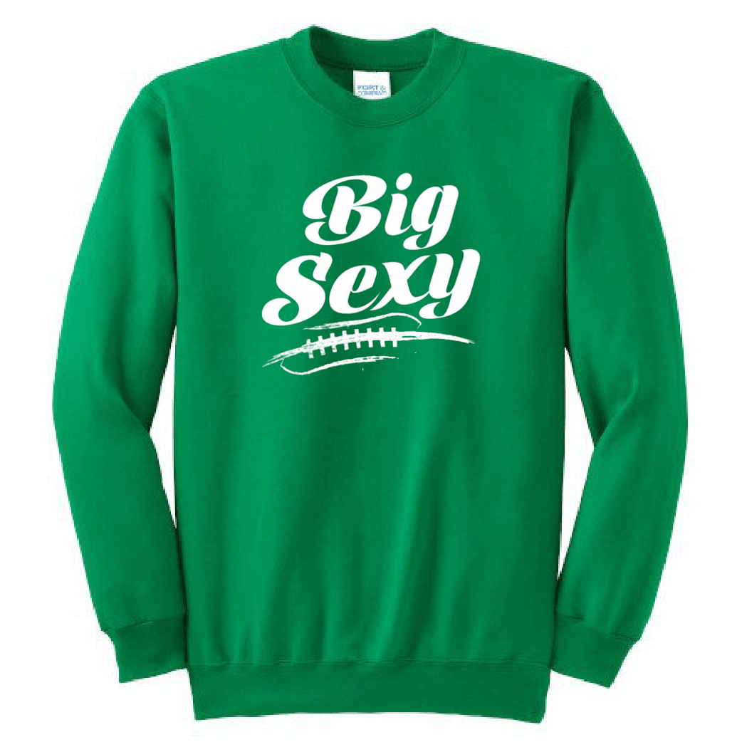 BIG SEXY (White) (A) - Crewneck
