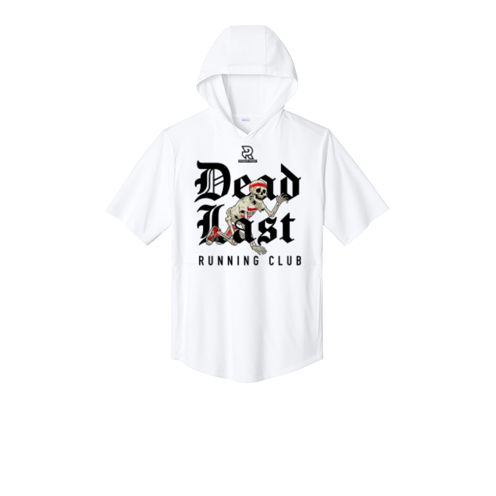 DEAD LAST (Black) - Short Sleeve Performance Hoodie