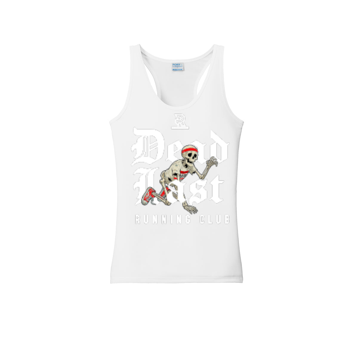 DEAD LAST (White) - Womens Performance Tank