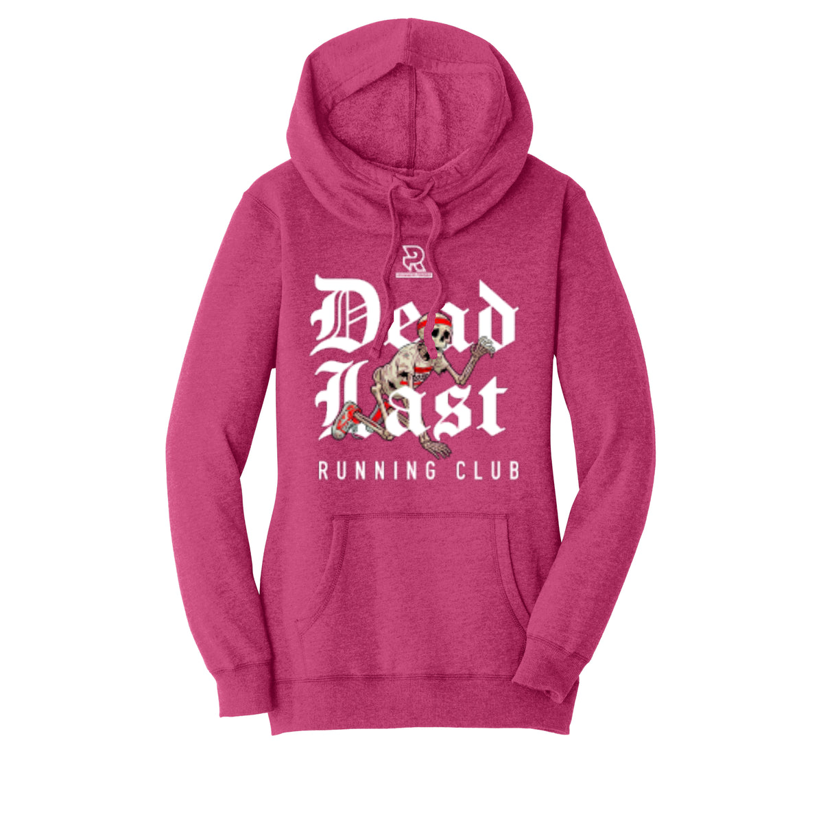 DEAD LAST (White) - Womens Lightweight Fleece Hoodie