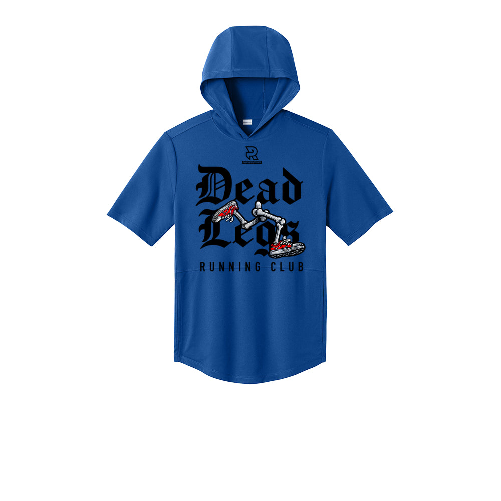 DEAD LEGS (Black) - Short Sleeve Performance Hoodie