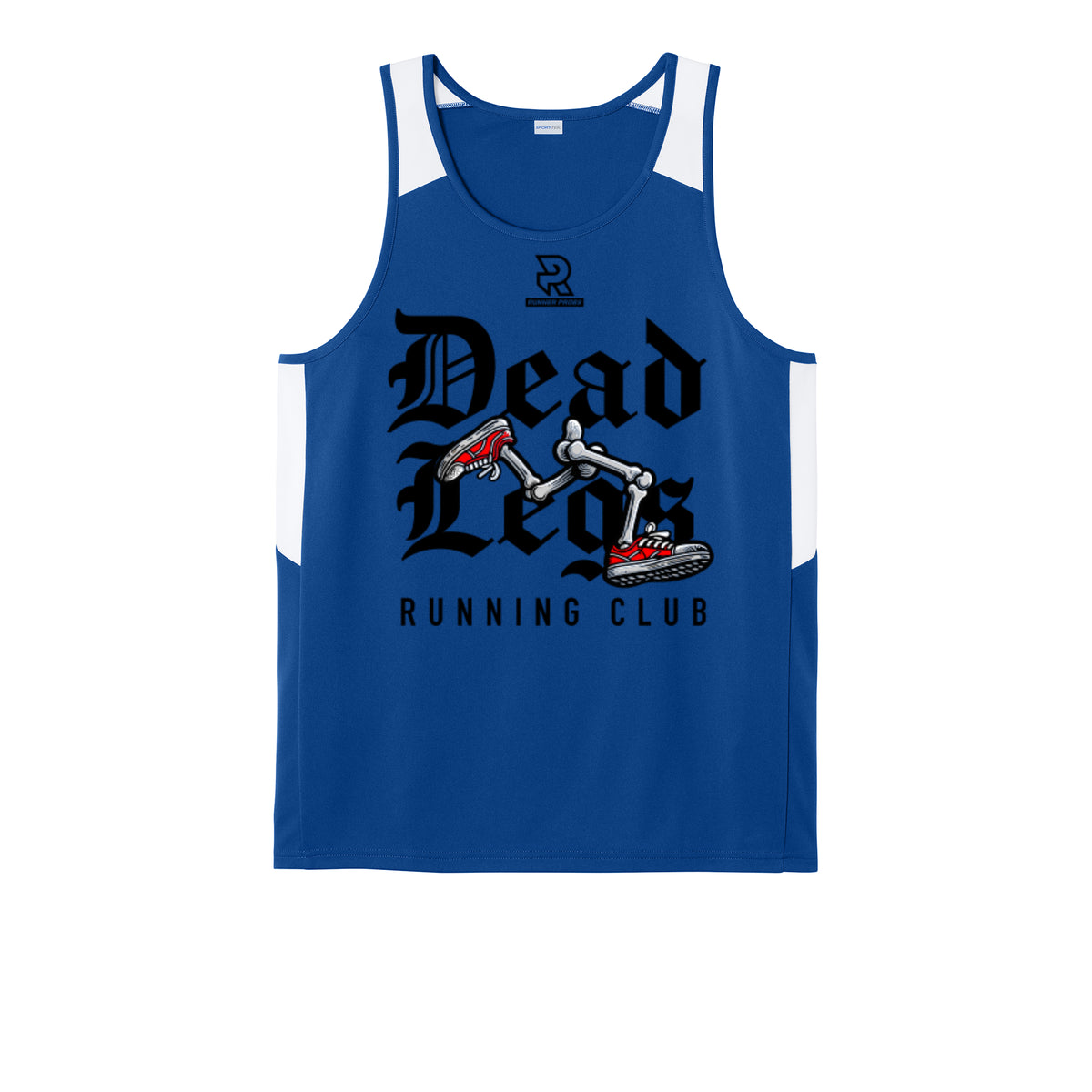 DEAD LEGS (Black) - Mens Club Track Tank