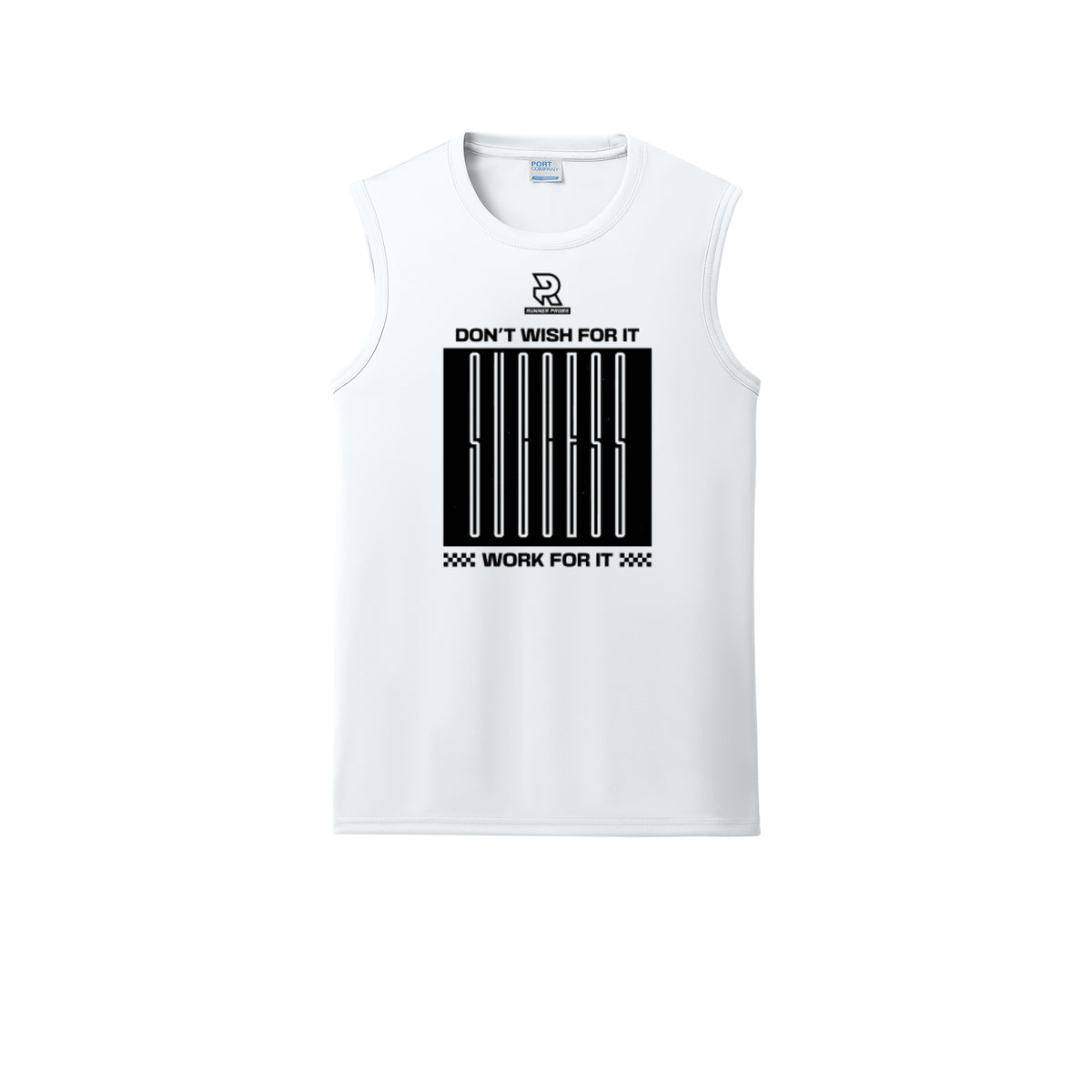 DON'T WISH FOR IT WORK FOR IT (Black) - Sleeveless Performance Tee