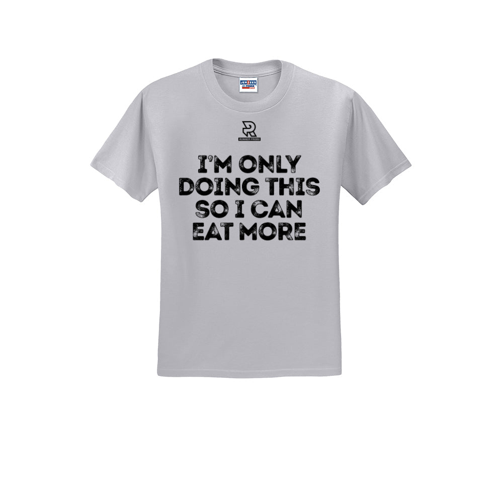 EAT MORE (Black) - Short Sleeve Cotton Tee