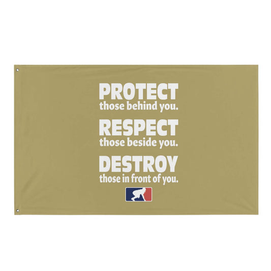 PROTECT RESPECT DESTROY - Flag