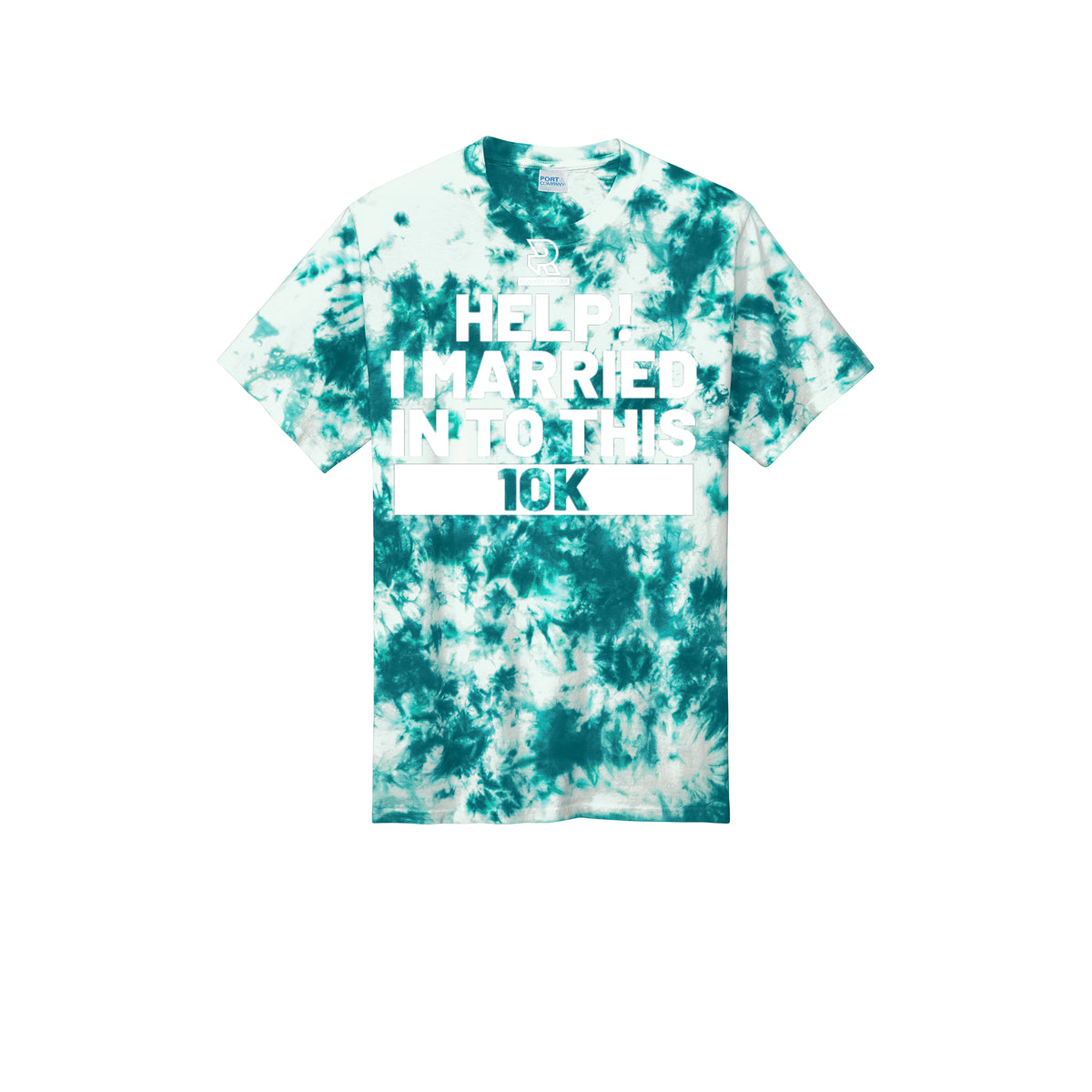 HELP! I MARRIED INTO THIS 10K (White) - Short Sleeve Tie Dye Cotton Tee