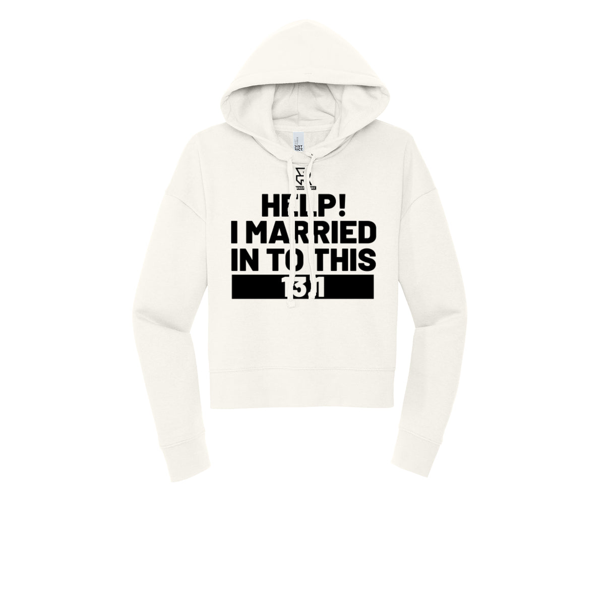 HELP! I MARRIED INTO THIS 13.1 (Black) - Womens Fleece Hoodie