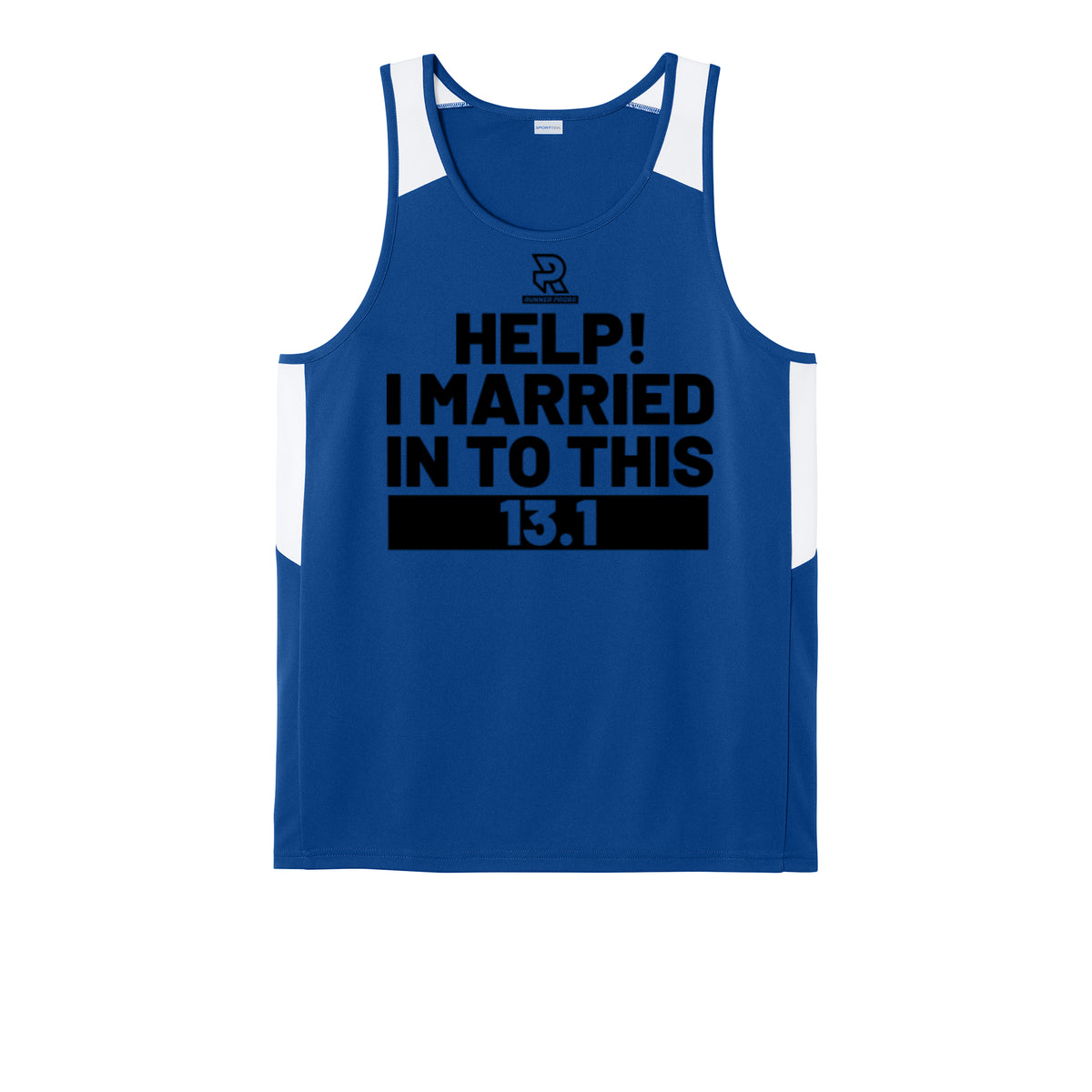 HELP! I MARRIED INTO THIS 13.1 (Black) - Mens Club Track Tank