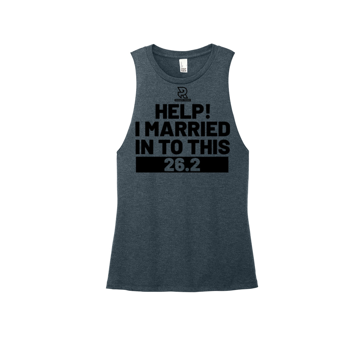 HELP! I MARRIED INTO THIS 26.2 (Black) - Womens Perfect Tri Muscle Tank