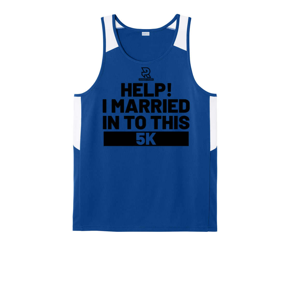 HELP! I MARRIED INTO THIS 5K (Black) - Mens Club Track Tank