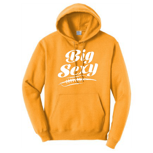 BIG SEXY (White) (A) - Heavyweight Hoodie