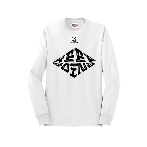 KEEP GOING (Black) - Long Sleeve 50/50 Tee