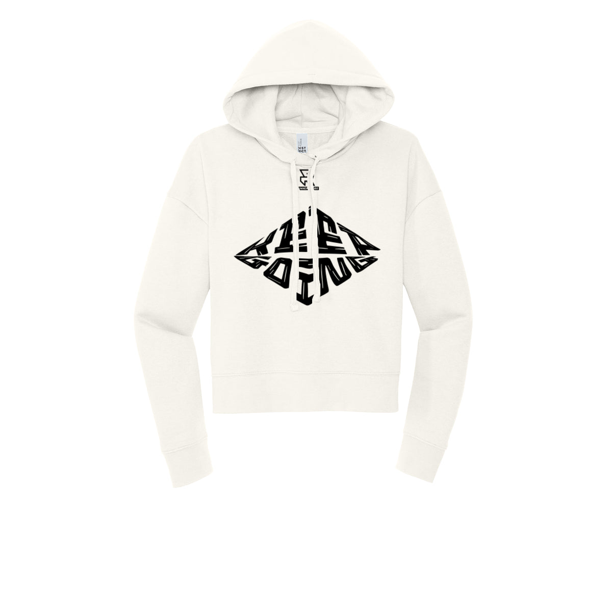 KEEP GOING (Black) - Womens Fleece Hoodie