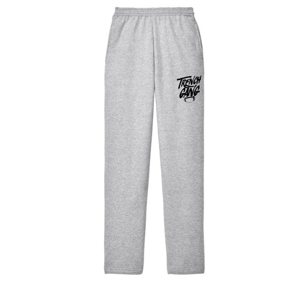 TRENCH GANG (Black) - Fleece Sweatpant