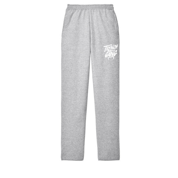 TRENCH GANG (White) - Fleece Sweatpant