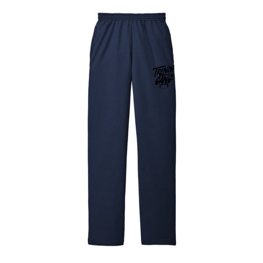 TRENCH GANG (Black) - Fleece Sweatpant