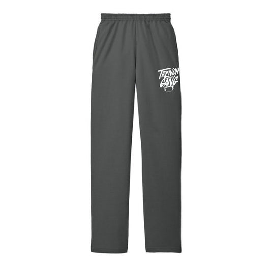 TRENCH GANG (White) - Fleece Sweatpant