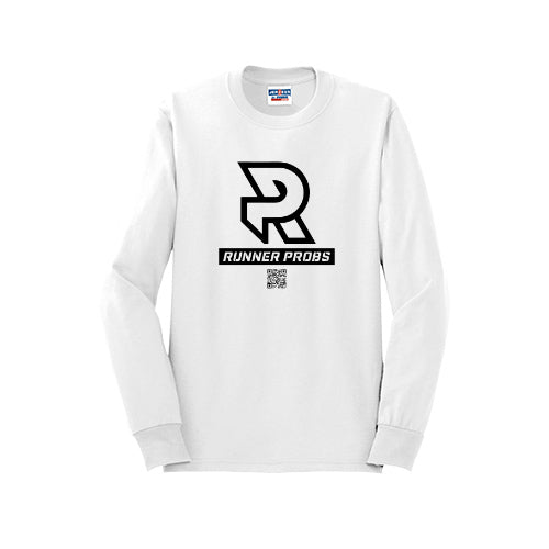 LOGO (Black) - Long Sleeve 50/50 Tee