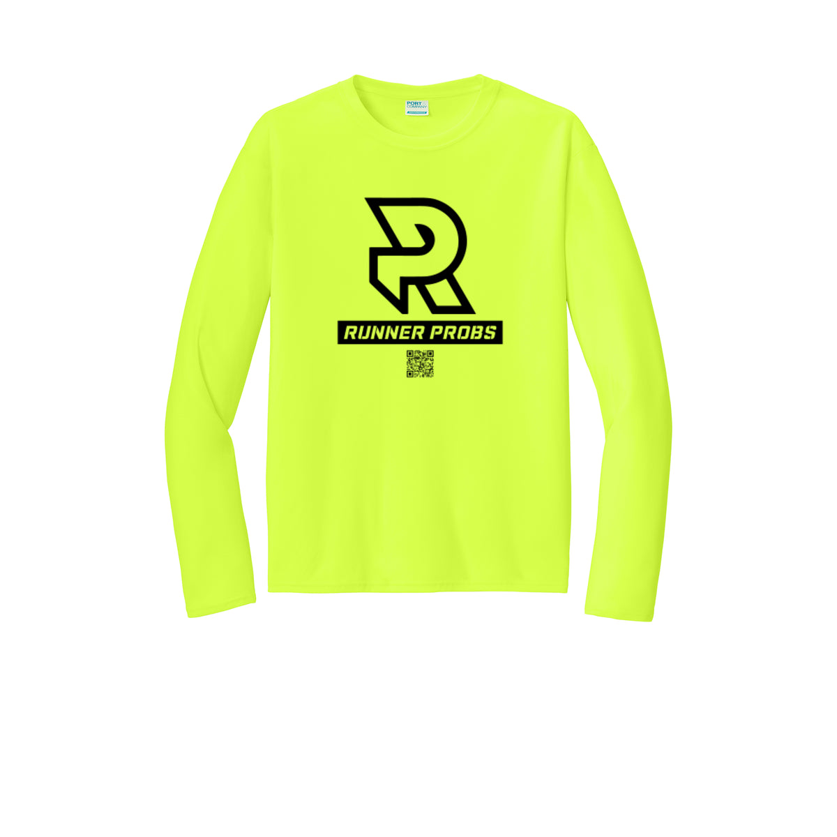 LOGO (Black) - Long Sleeve Performance Tee