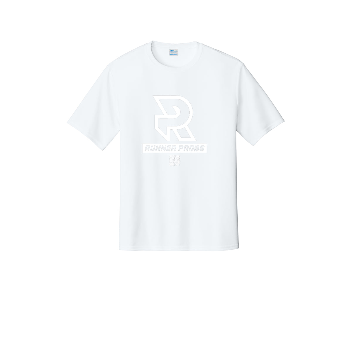 LOGO (White) - Short Sleeve Performance Tee