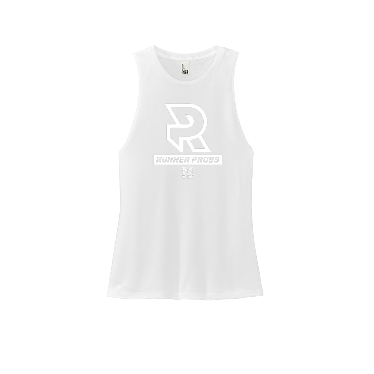 LOGO (White) - Womens Perfect Tri Muscle Tank