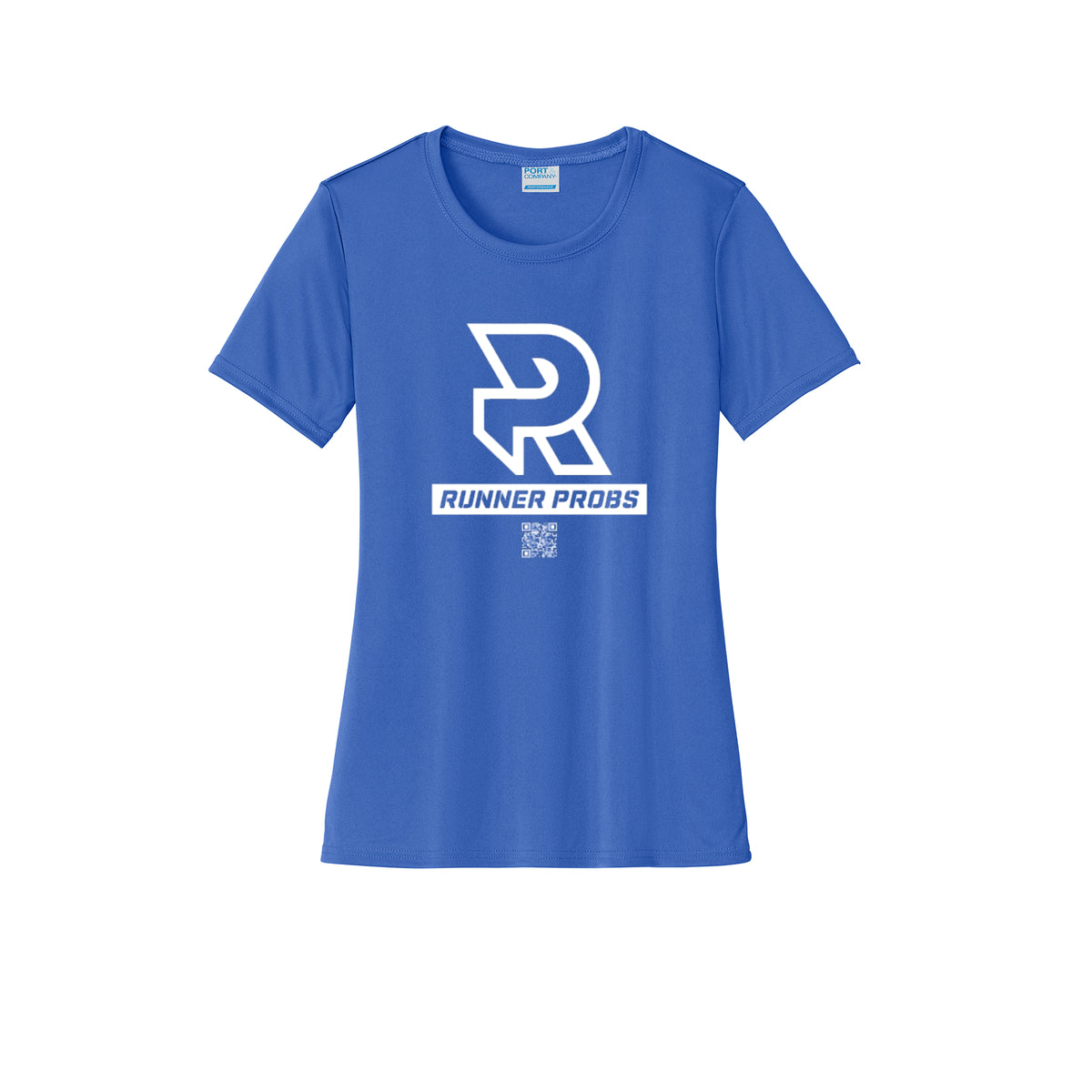 LOGO (White) - Womens Short Sleeve Performance Tee