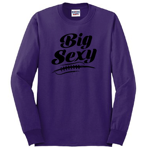 BIG SEXY (Black) (A) - Tall Long Sleeve T-Shirt
