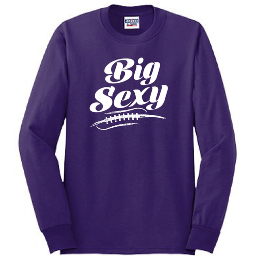 BIG SEXY (White) (A) - Tall Long Sleeve T-Shirt