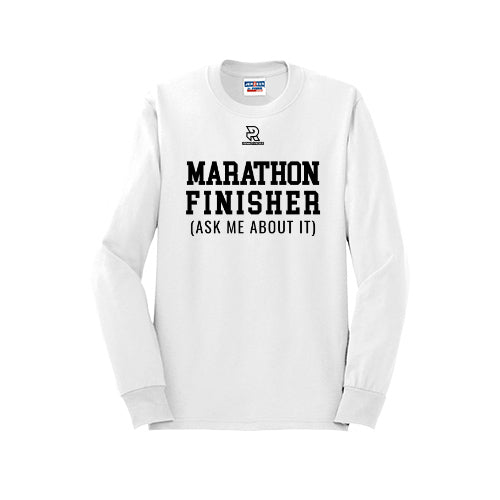 MARATHON FINISHER (Black) - Long Sleeve 50/50 Tee
