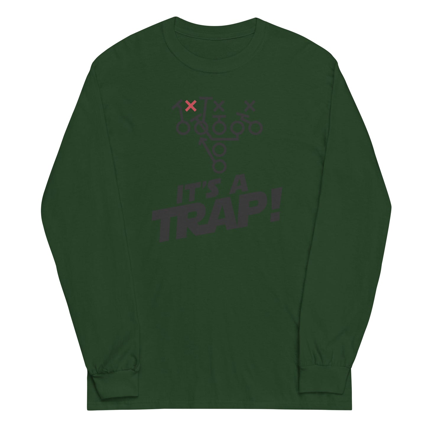 ITS A TRAP! (Black) - Tall Long Sleeve T-Shirt