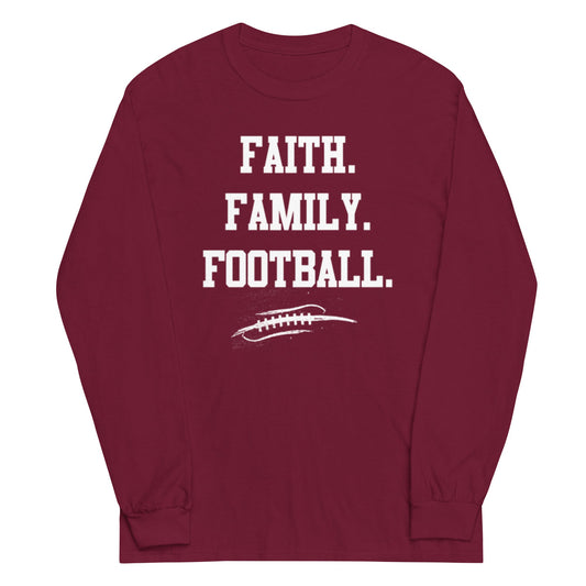 FAITH FAMILY FOOTBALL - Tall Long Sleeve T-Shirt