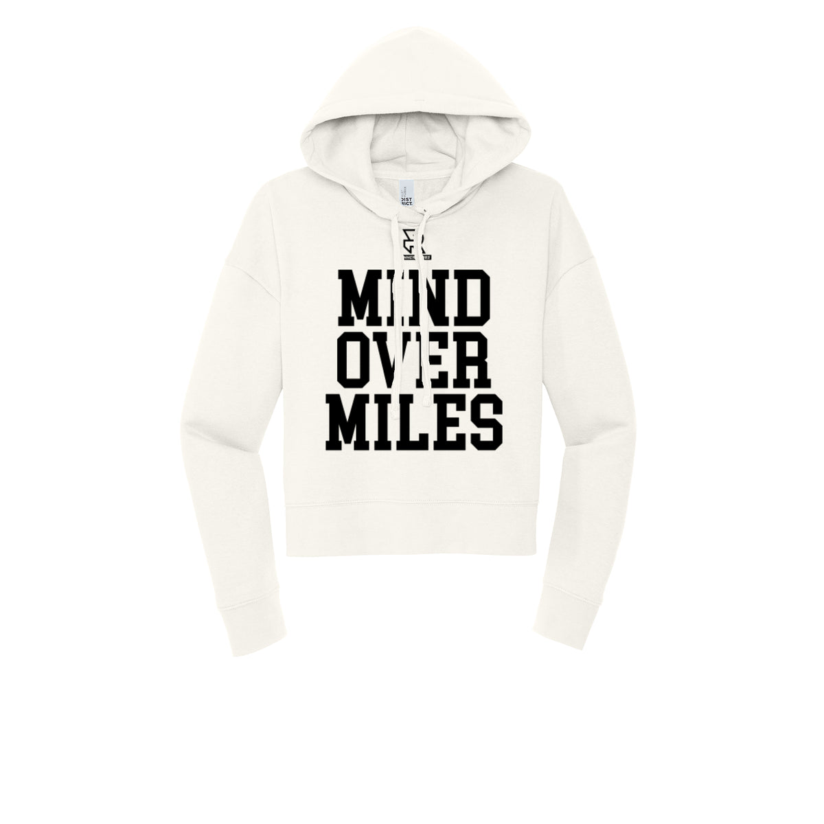 MIND OVER MILES (Black) - Womens Fleece Hoodie