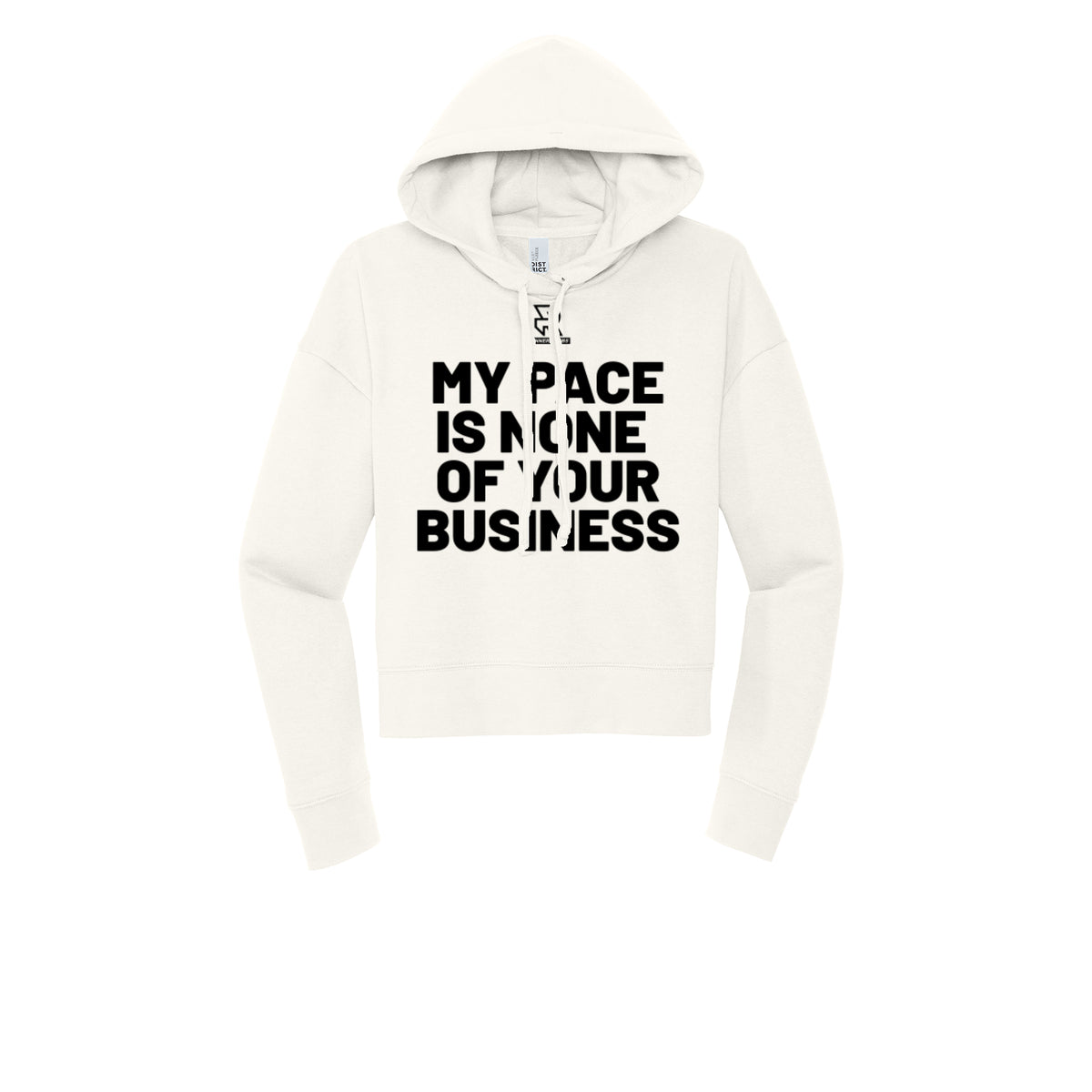 MY PACE IS NONE OF YOUR BUSINESS (Black) - Womens Fleece Hoodie