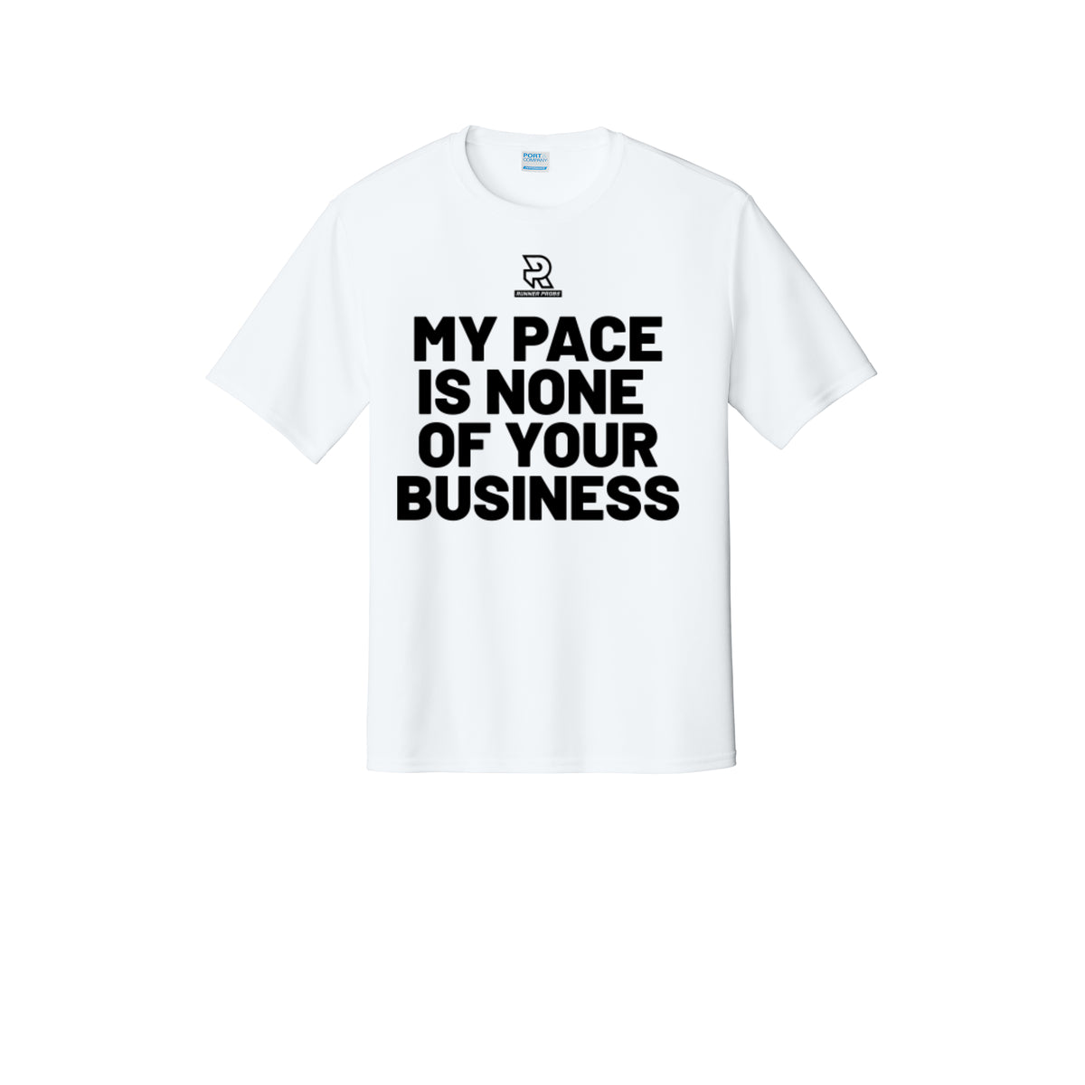 MY PACE IS NONE OF YOUR BUSINESS (Black) - Short Sleeve Performance Tee