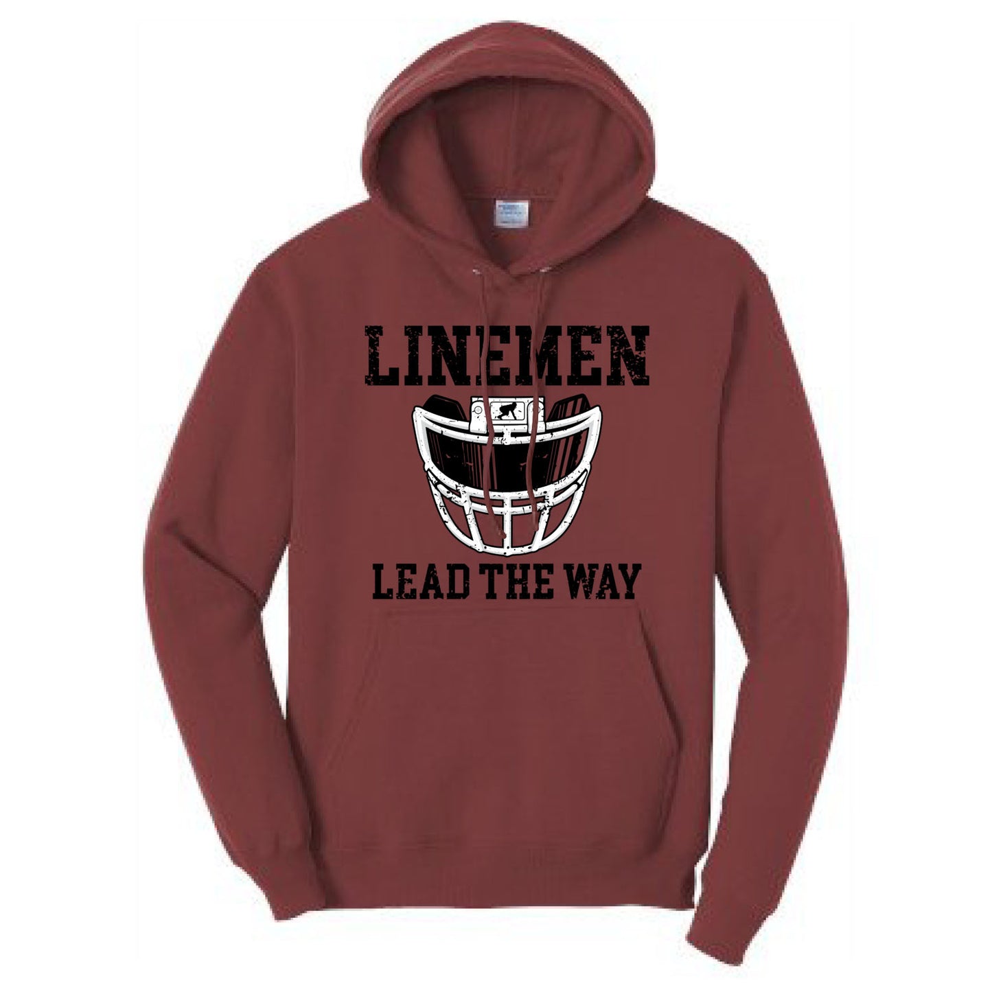 LINEMEN LEAD THE WAY (A) (Black) - Hoodie
